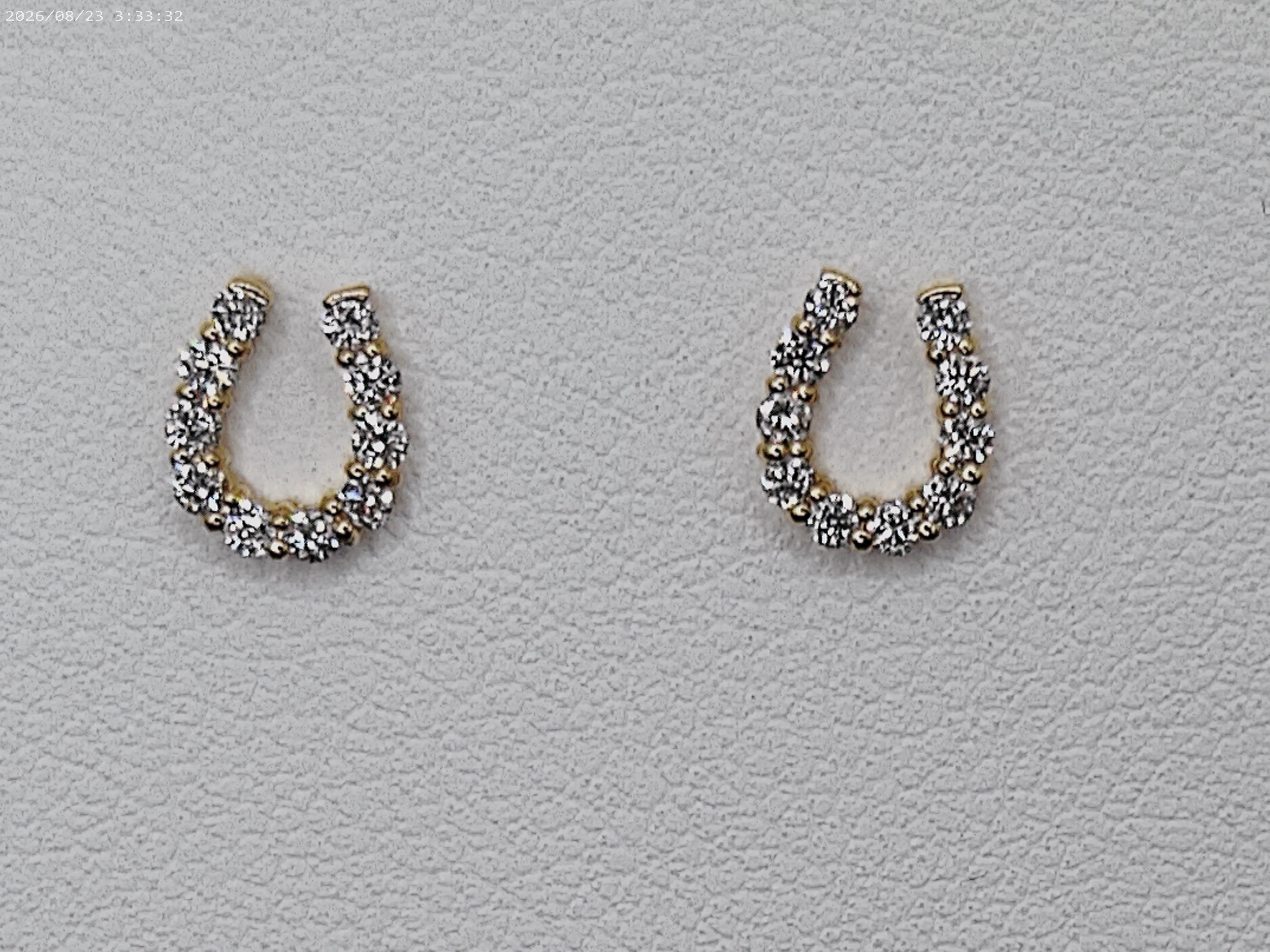 K18 天然ダイヤモンド ピアス 0.10ct|18金